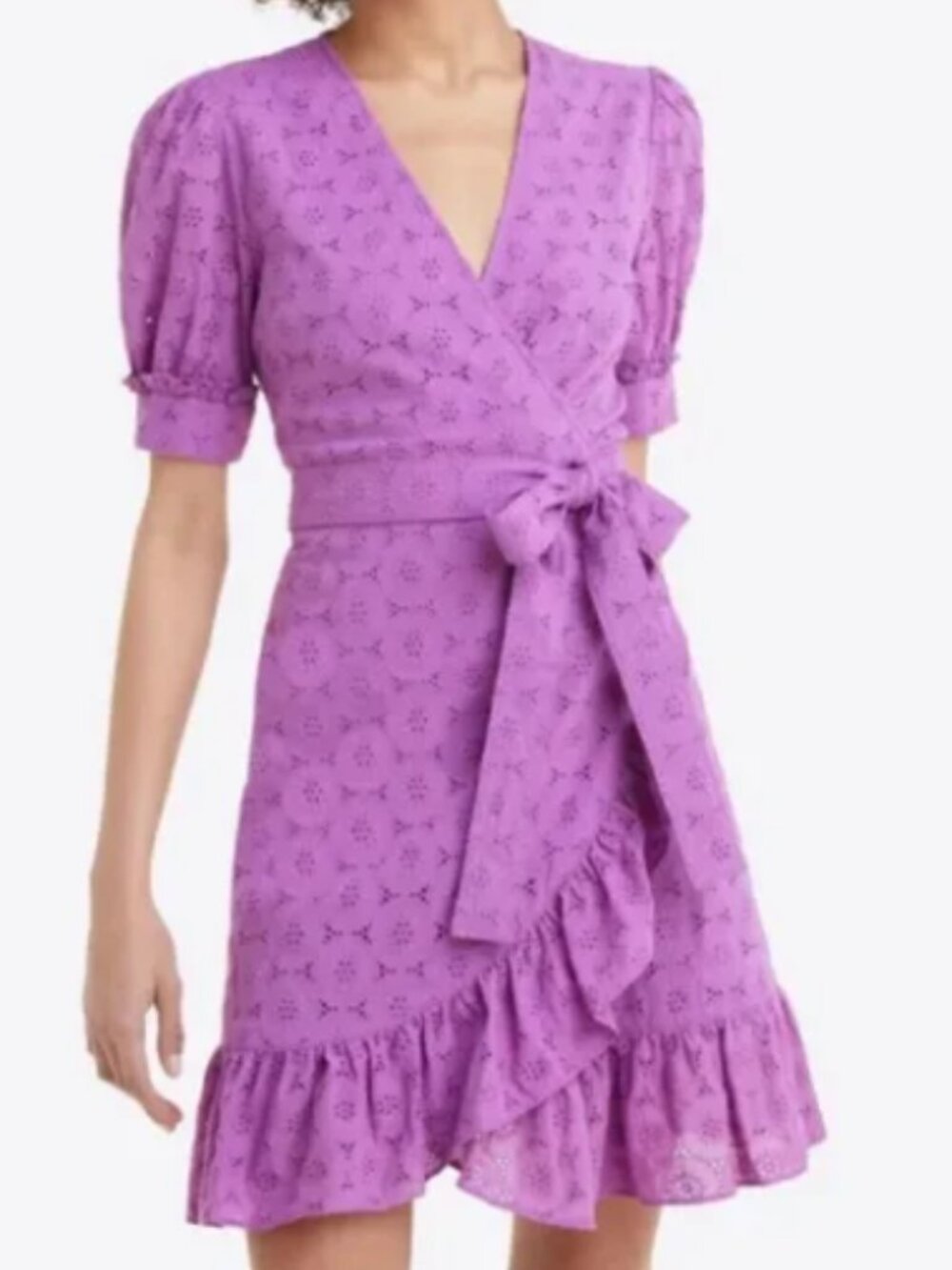 Draper James Lilac Purple Wrap Dress - Size 14